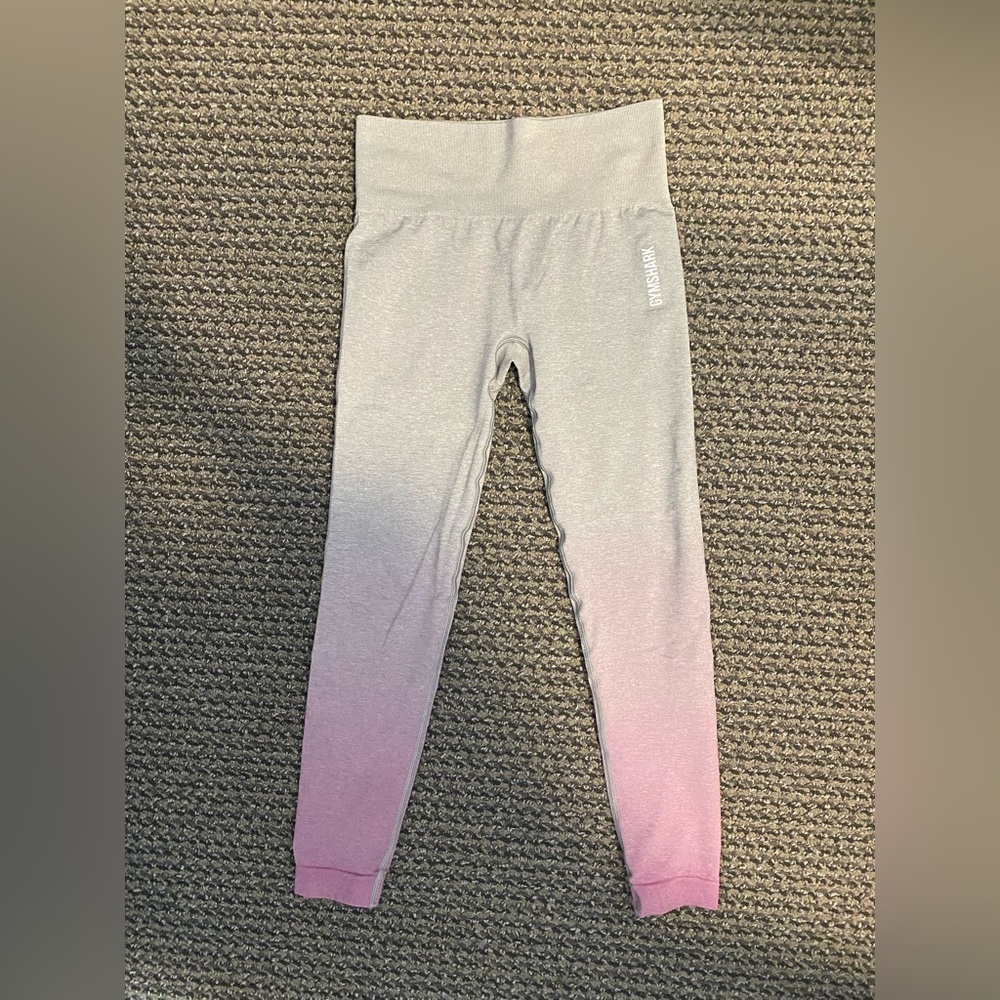 Gymshark Adapt Ombre Seamless Leggings (Gray/Pink)